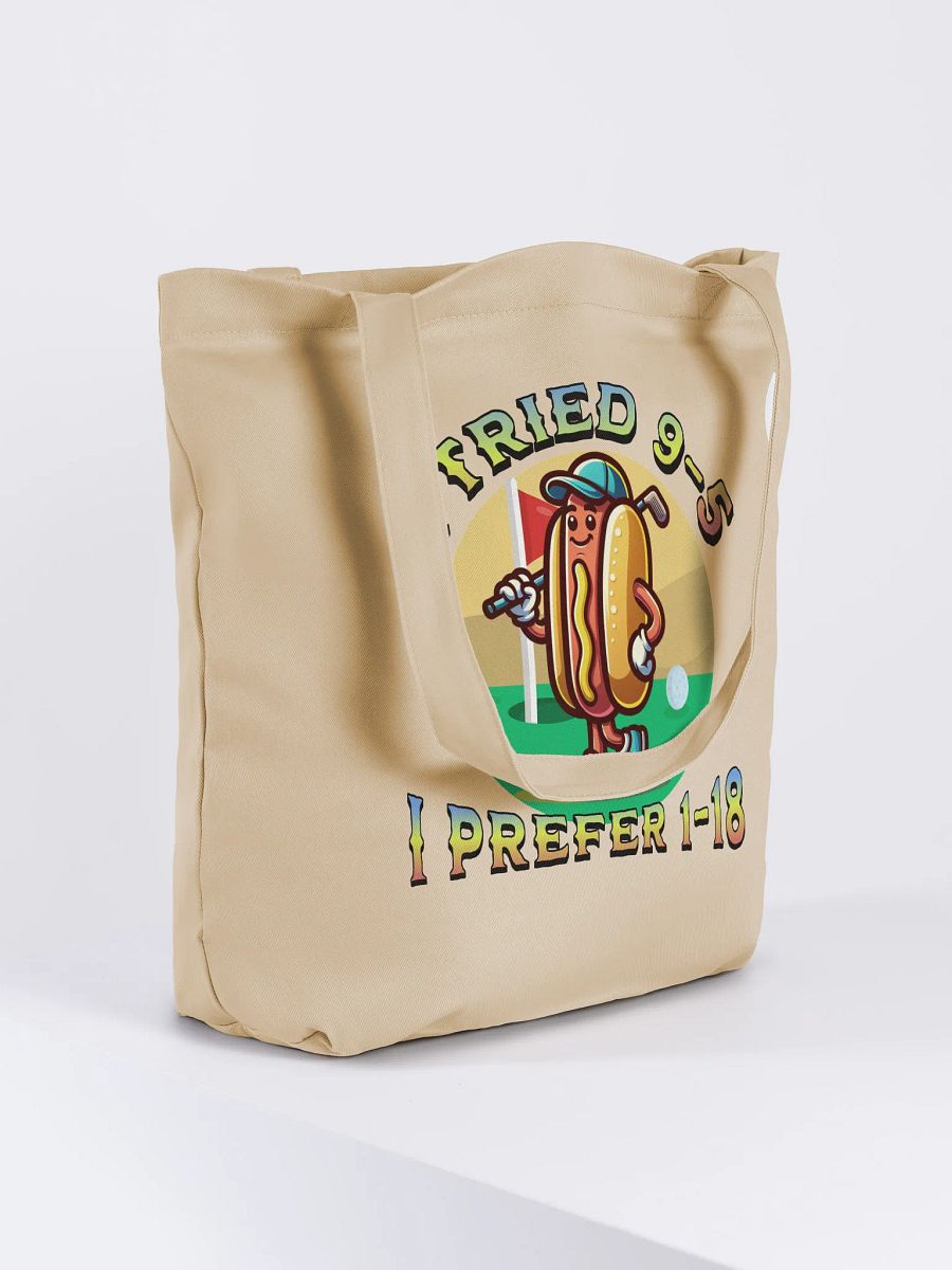 I Tried 9-5 I Prefer 1-18 Golfing Hot Dog Eco Tote product image (4)