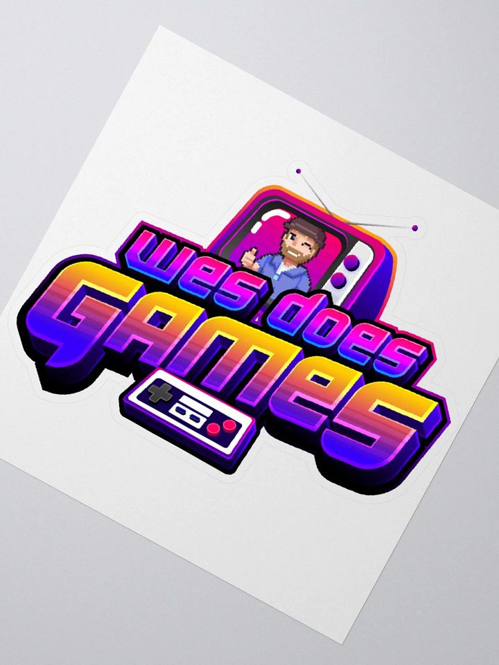 Wes Does Games Logo Sticker product image (2)
