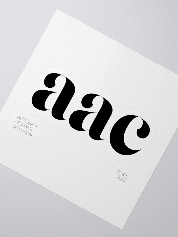 THE AAC STICKER - BLACK product image (6)