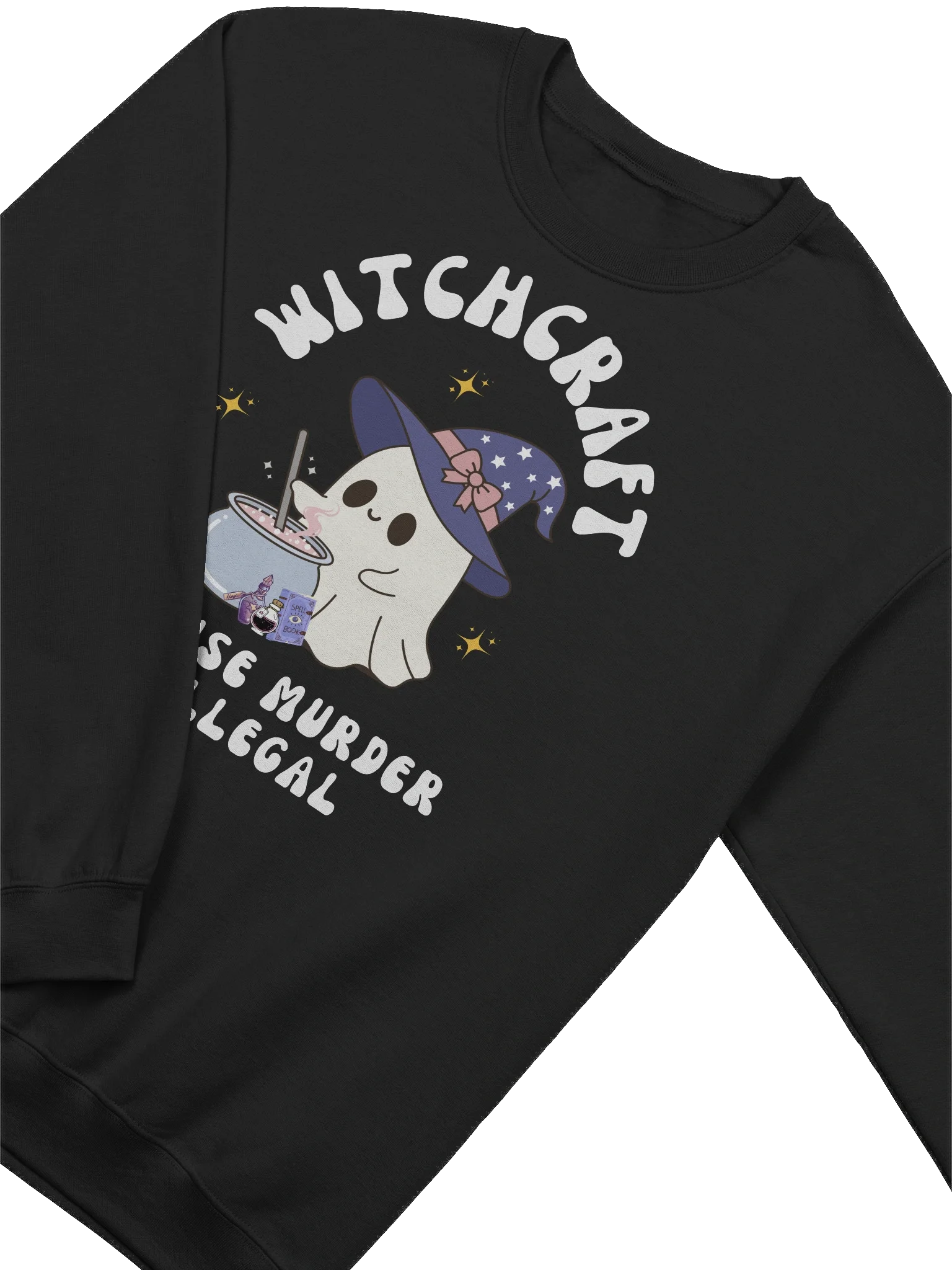 Witchcraft Because Murder Is Illegal Sweatshirt product image (2)