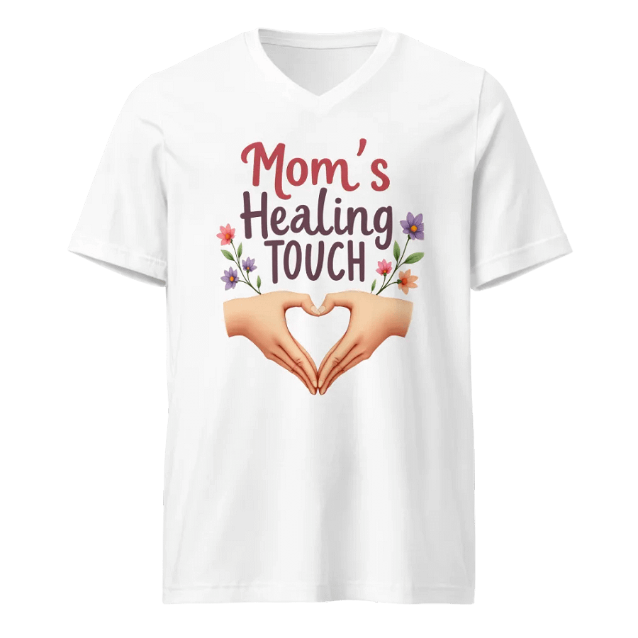 Mom's Healing Touch V-Neck Tee product image (5)