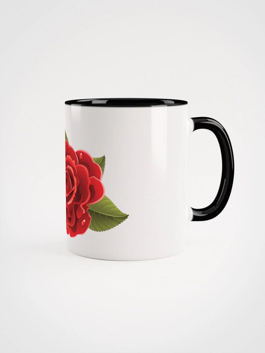 Ceramic Beautiful Red Rose Mug with Color Inside product image (2)