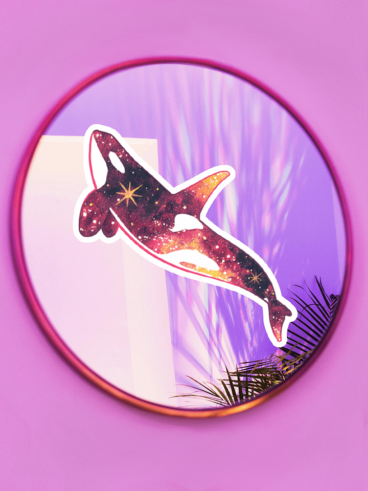 Galaxy Orca - Red Variation Magnet product image (1)