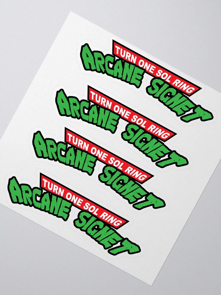 Turn One Sol Ring Arcane Signet - 4 Sticker Set product image (2)