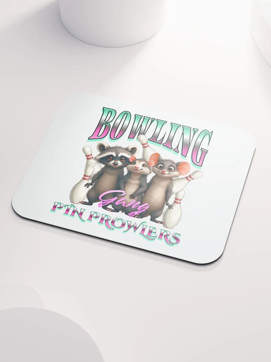 Bowling Gang Pin Prowlers Raccoon Mouse Pad product image (3)