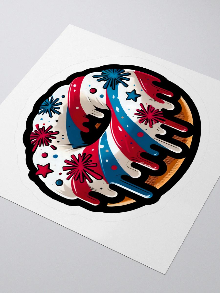 4th of July Doughnut Summer Sticker product image (3)
