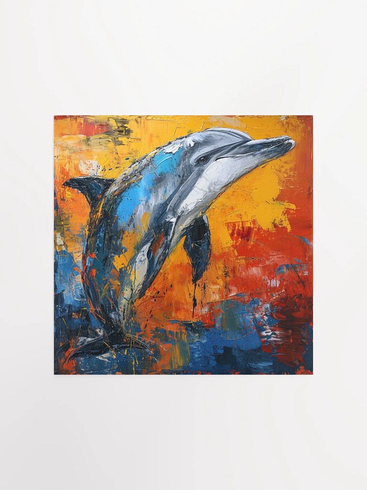 Abstract Dolphin: Neo-Expressionist Art product image (2)