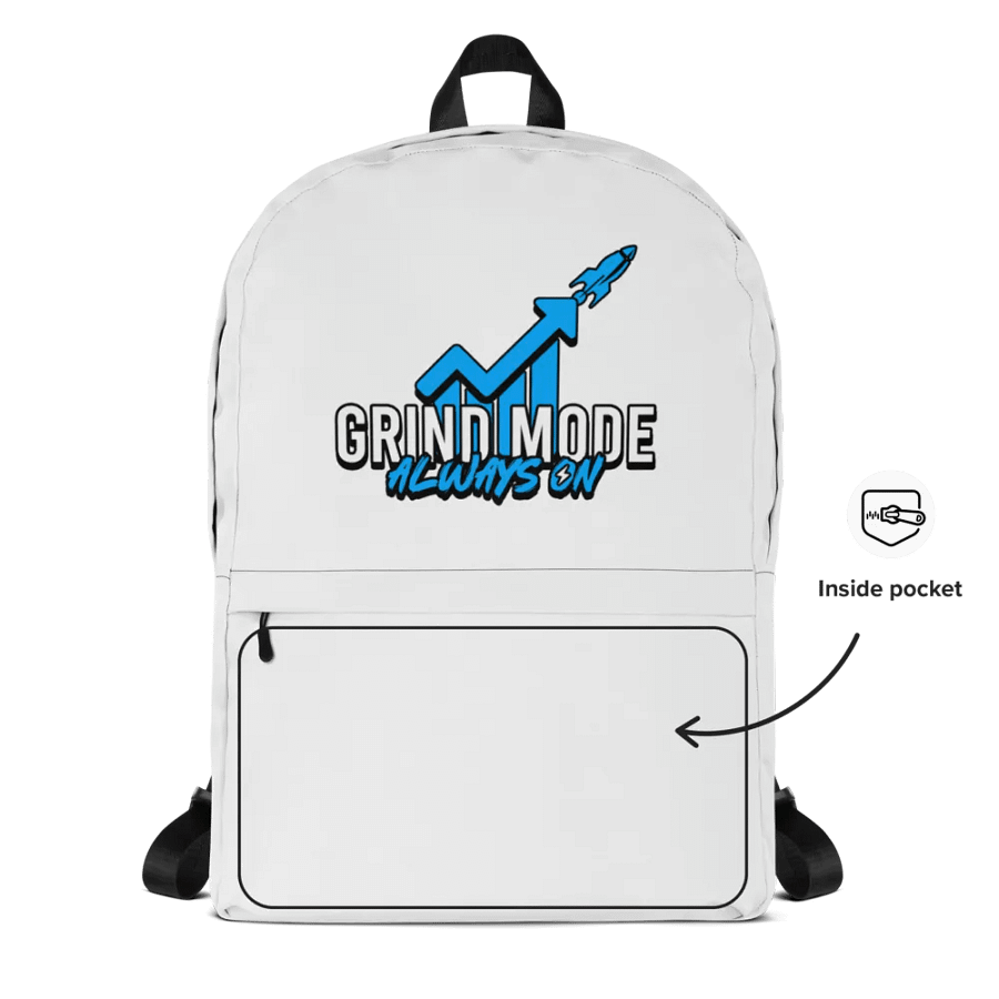 Grind Mode Always On Backpack (White) product image (8)