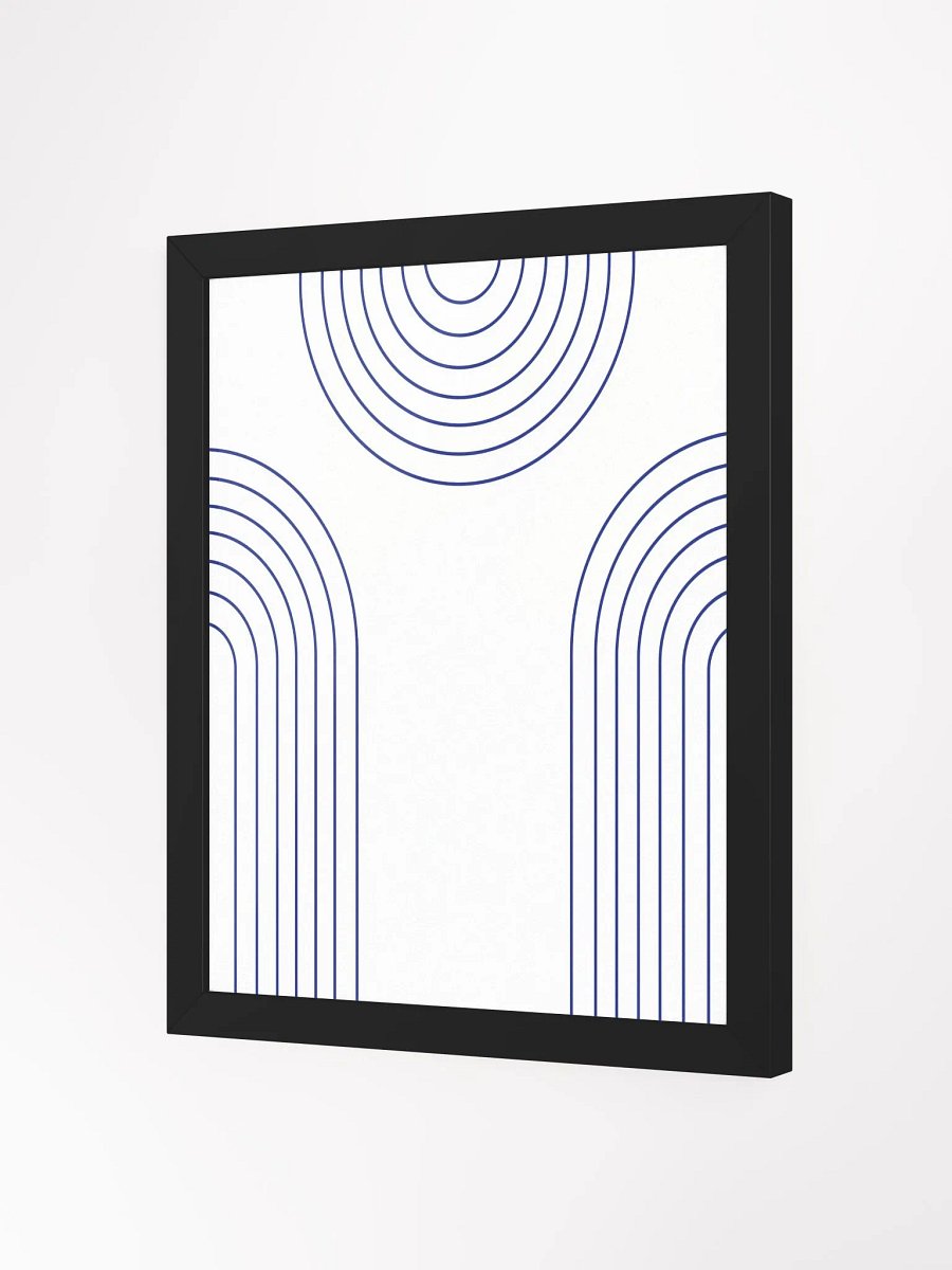 Ethereal Blue Arcs Framed Poster product image (27)