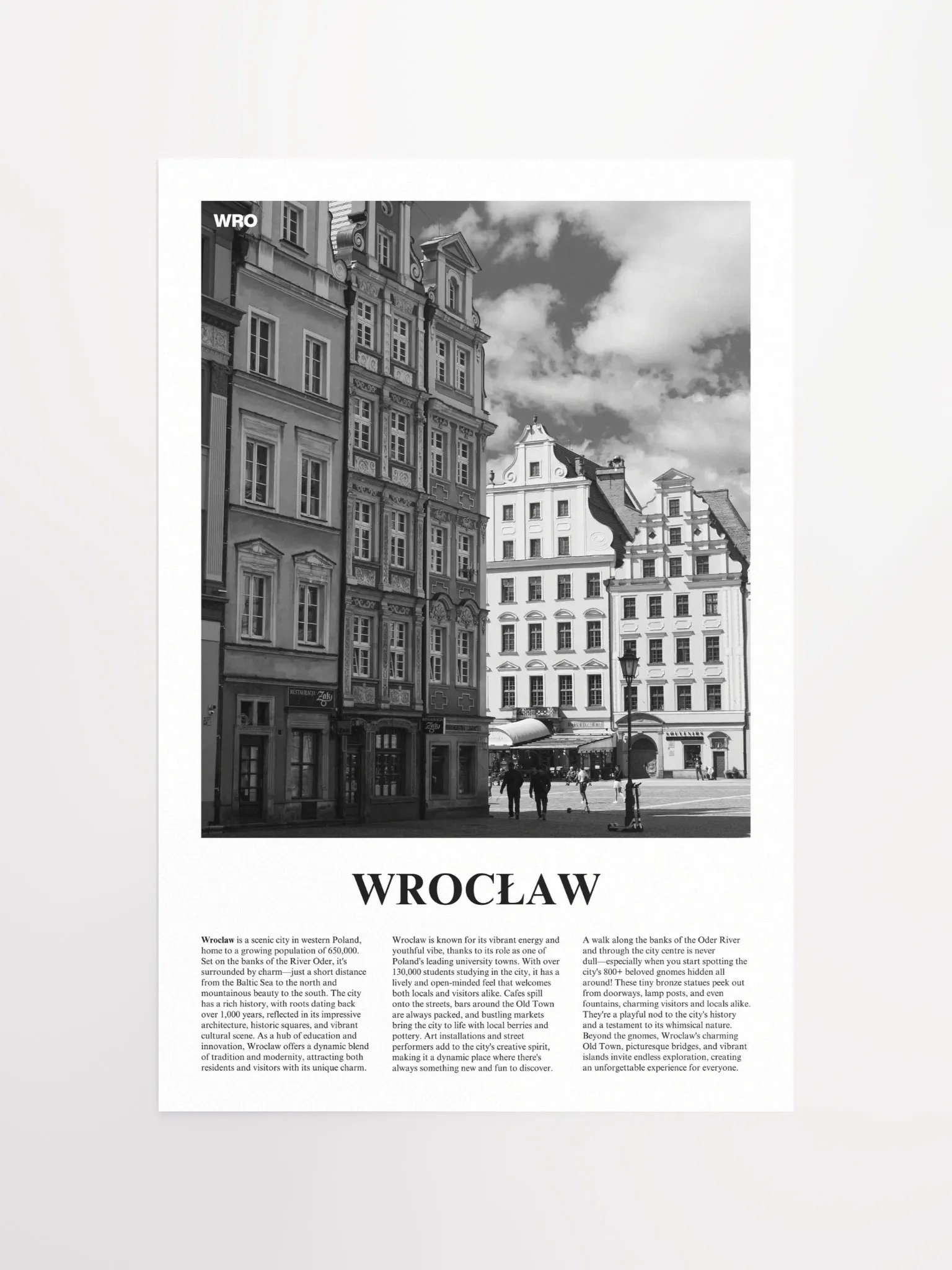 Wroclaw 01 Newspaper Poster product image (5)
