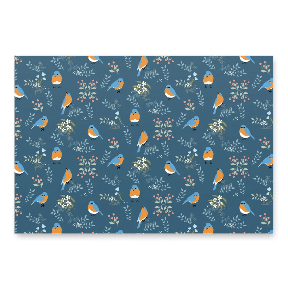 Bluebird Wrapping Paper Set 1 in Blue product image (7)