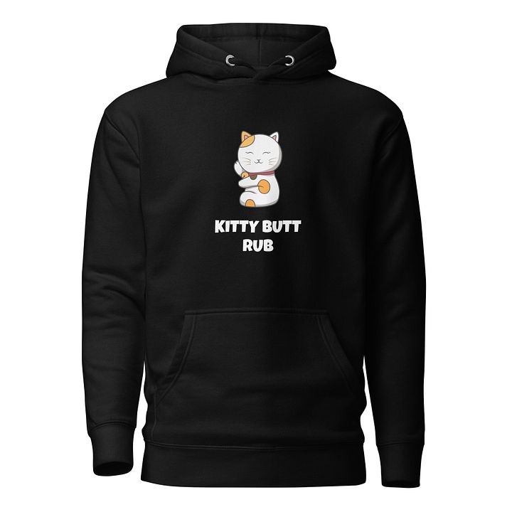 KITTY BUTT RUB UNISEX HOODIE - BLACK product image (1)