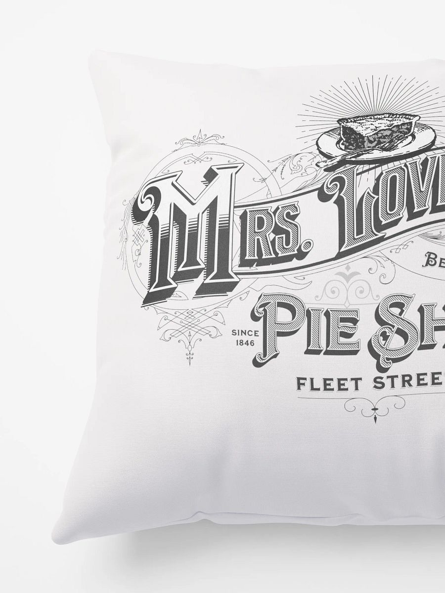 Mrs. Lovett’s Pie Shop Pillow – Sweeney Todd Broadway Decor product image (5)