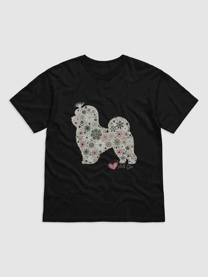 Floral Shih Tzu Silhouette: Charming Canine Art product image (1)