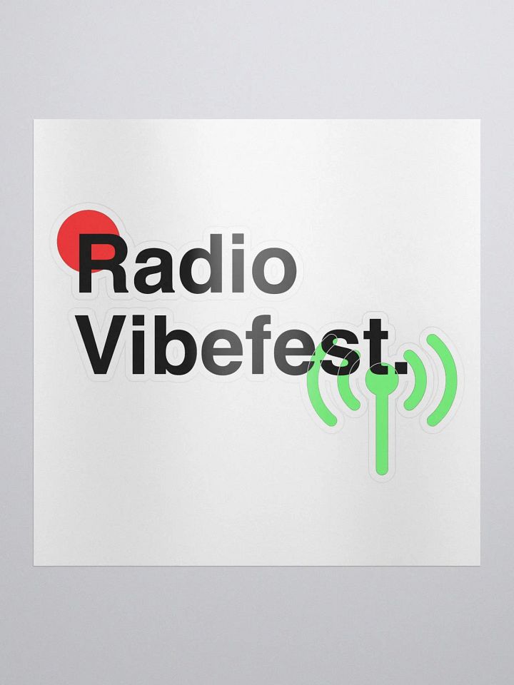 Radio Vibefest. Sticker product image (1)