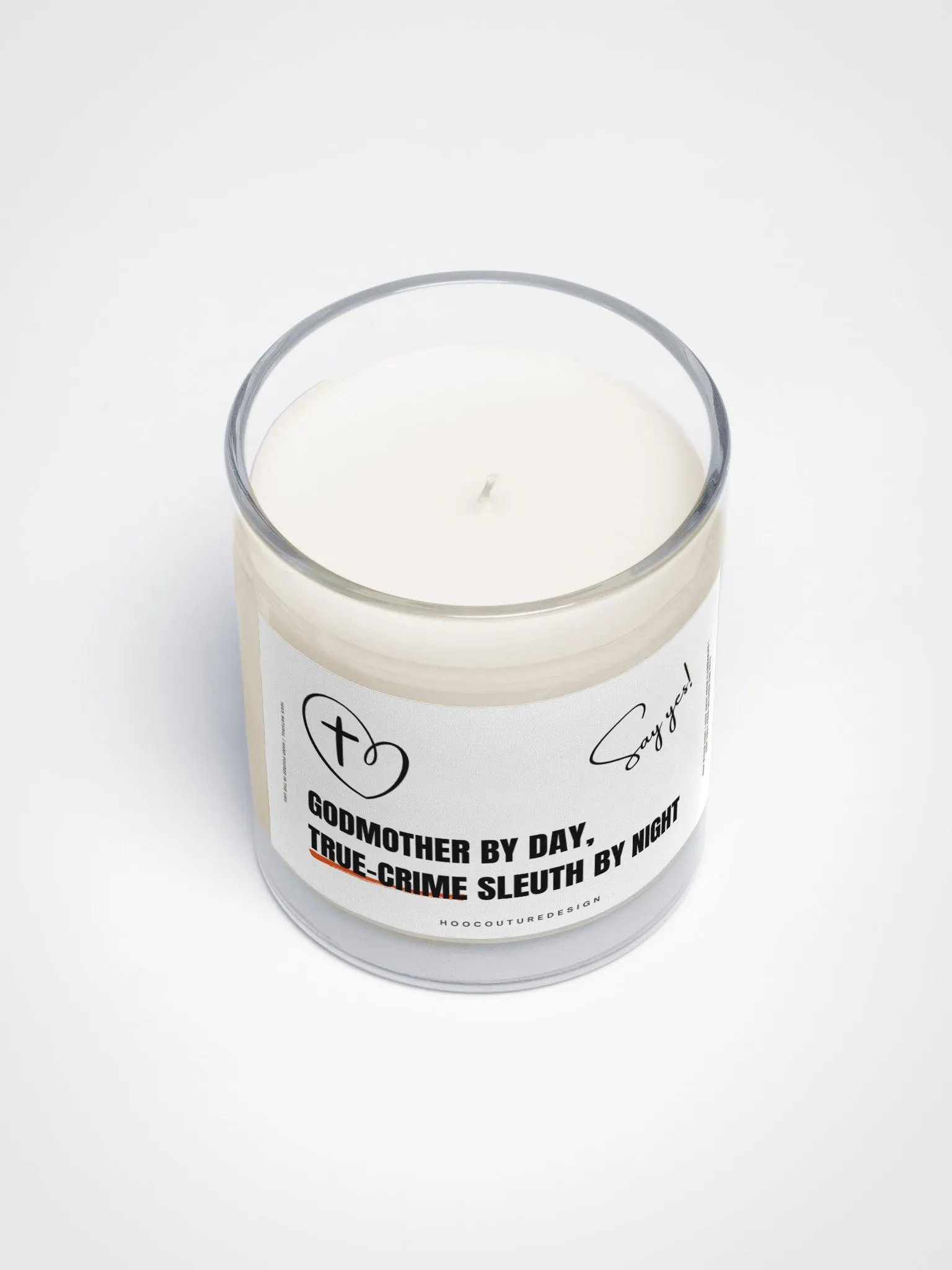 Funny gift for a godmother - Godmother by day - Soy wax vegan candle product image (4)