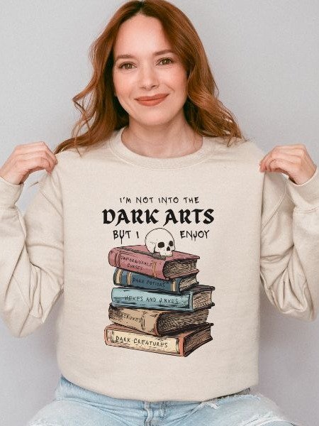Dark Arts Lover Minimalist Cozy Fall Sweatshirt product image (5)