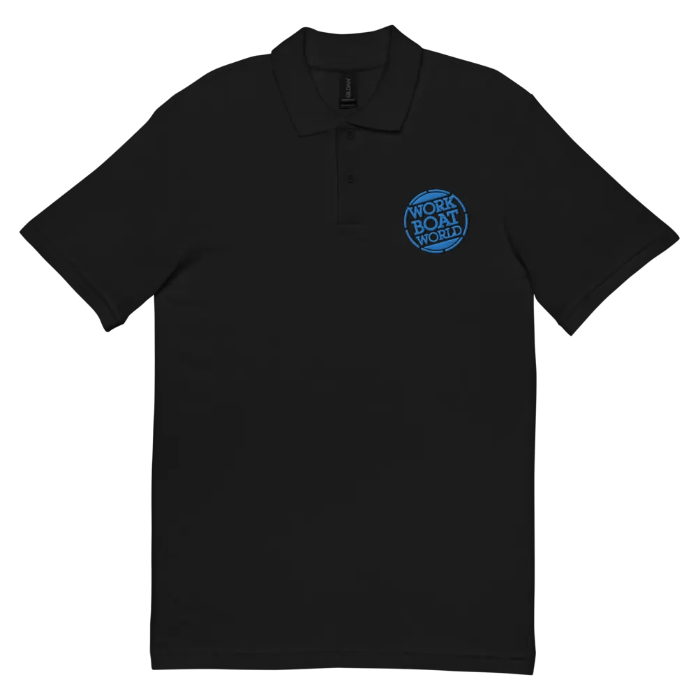 Work Boat World Logo Polo (Light Blue Logo) product image (5)