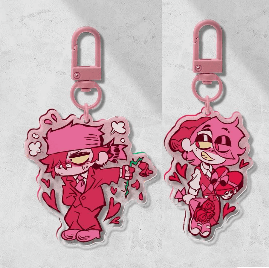 Valentine’s Nil and Dimitri Glitter Charm Set [SEASONAL] product image (1)