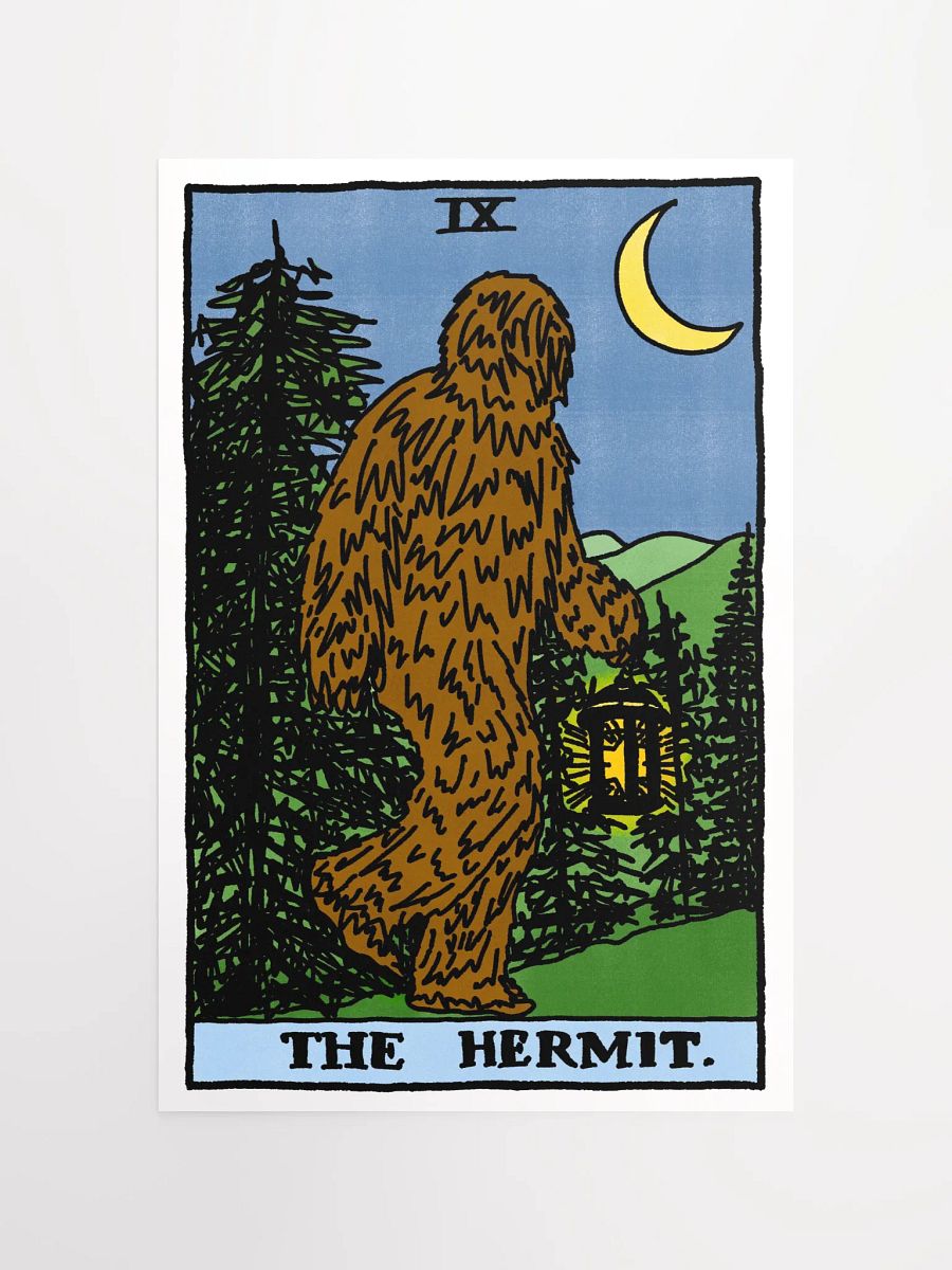 Bigfoot Hermit Tarot Card Print product image (4)