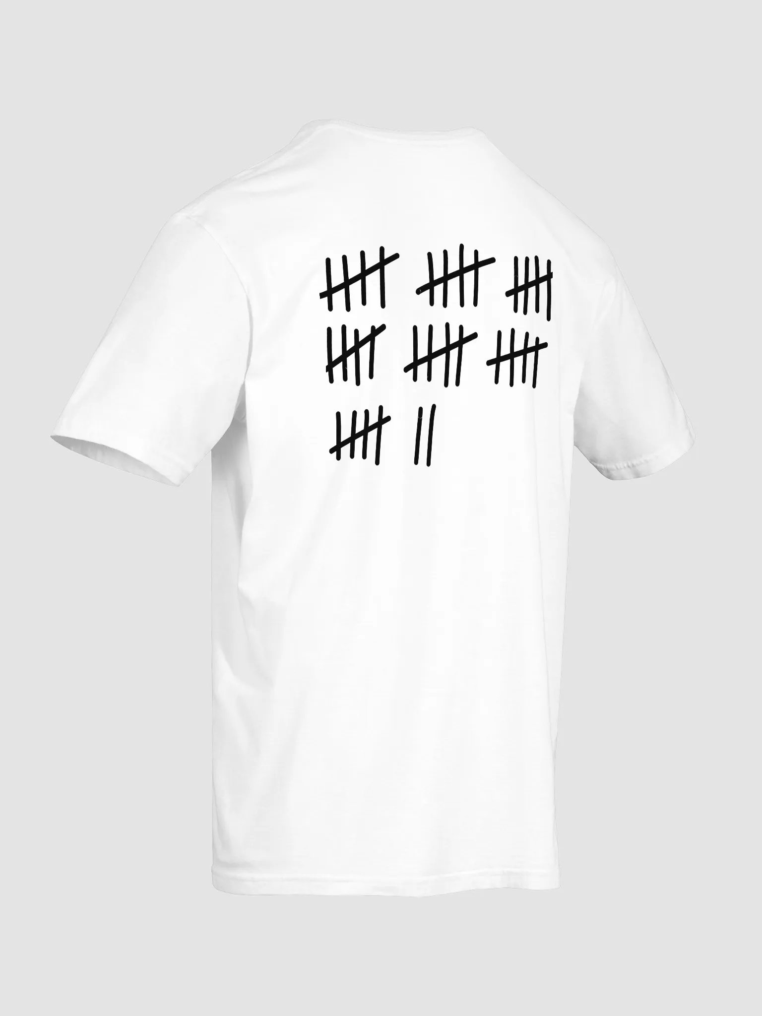 Tally Marks tee (black writing) product image (20)