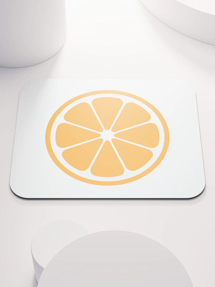 MIKAN Mouse Pad (Orange × White) product image (1)
