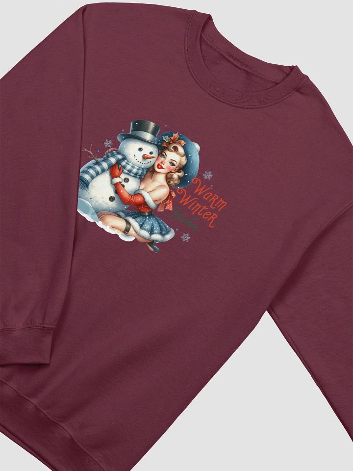 Vintage Warm Winter Christmas Front Print Unisex Crewneck Sweatshirt product image (2)