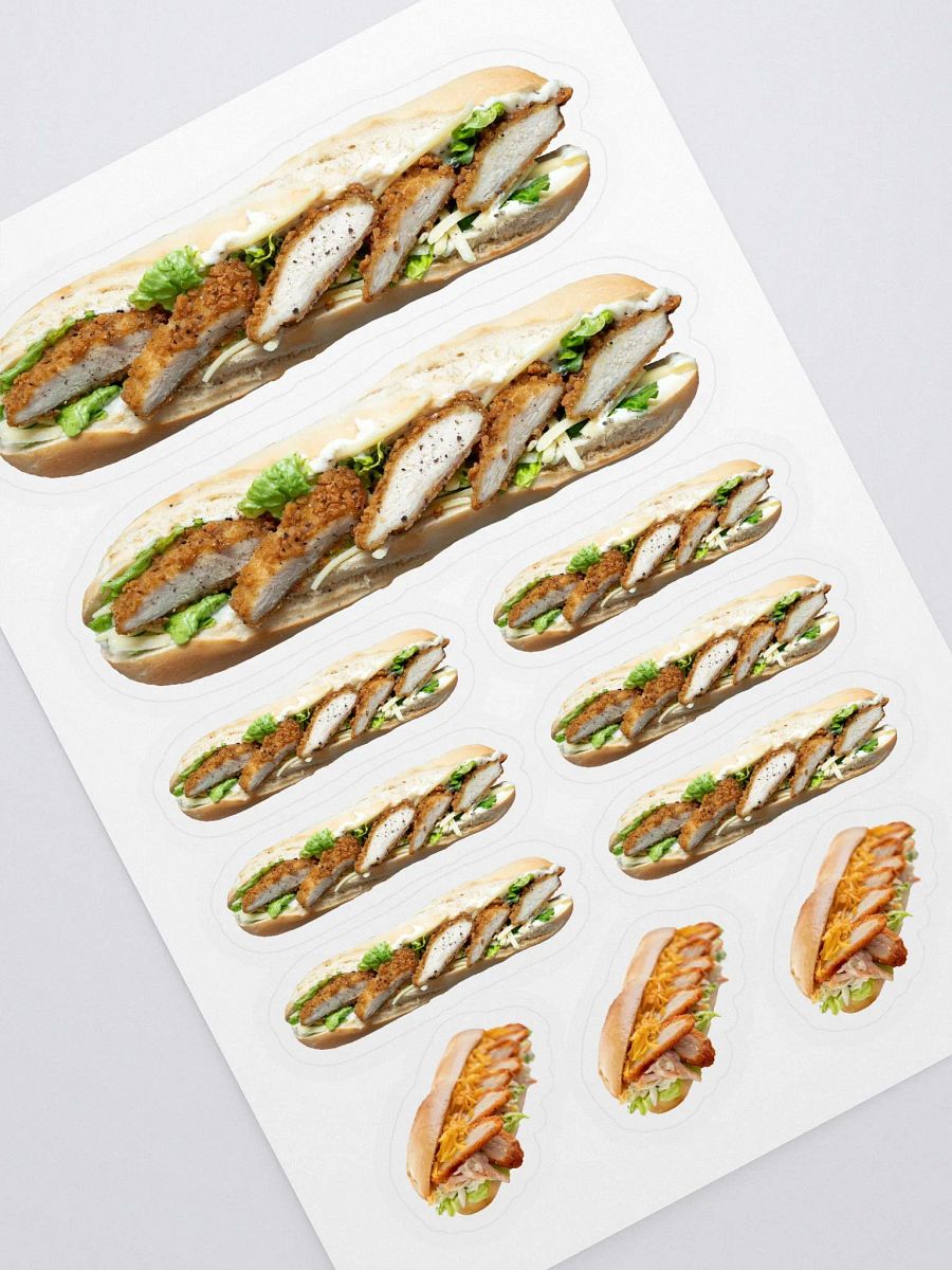 Chicken Fillet Roll Stickers product image (1)