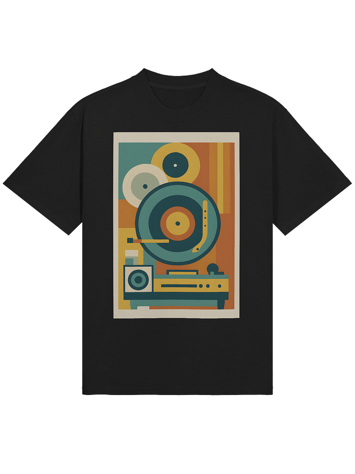 Record Player Graphic AS Colour Premium Oversized Faded T-Shirt product image (2)