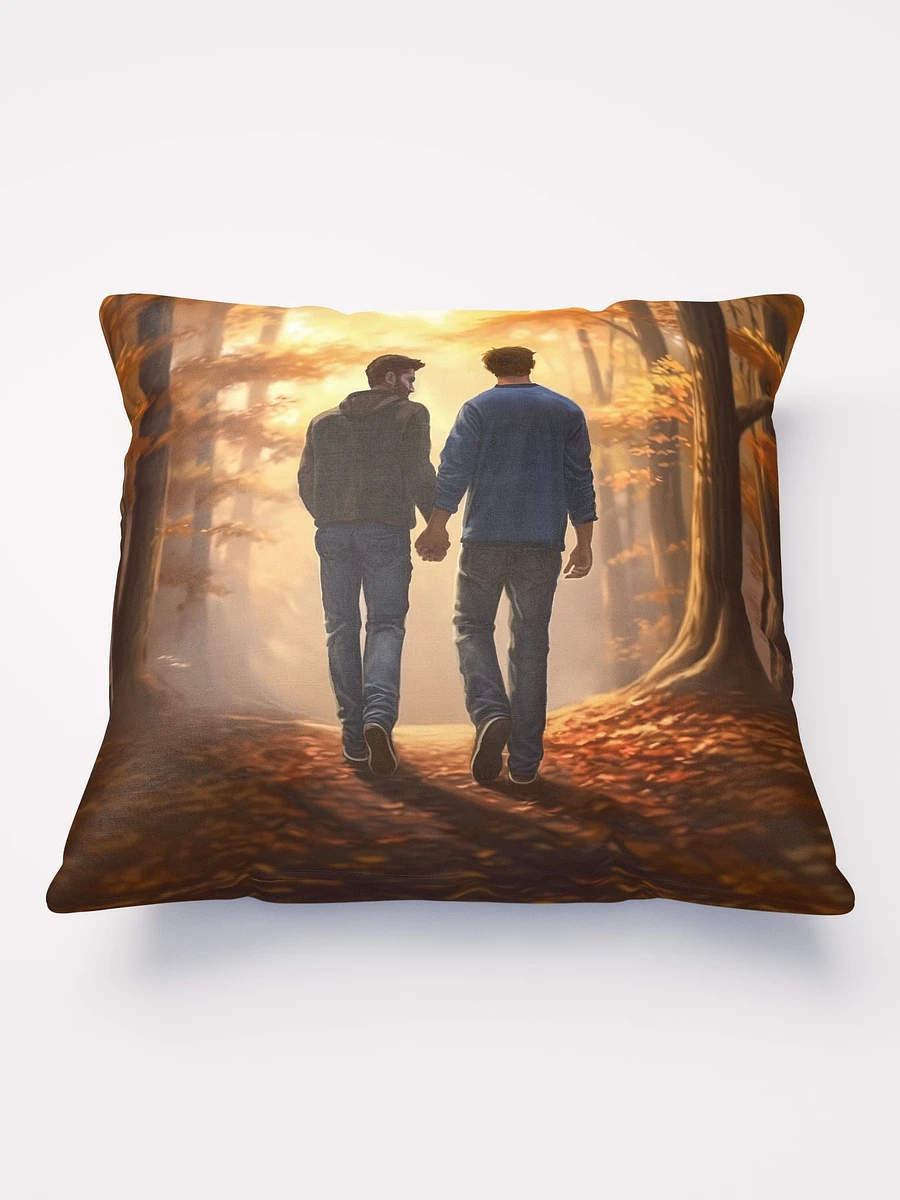 Fall Romance - Gay Couple Throw Pillow product image (2)