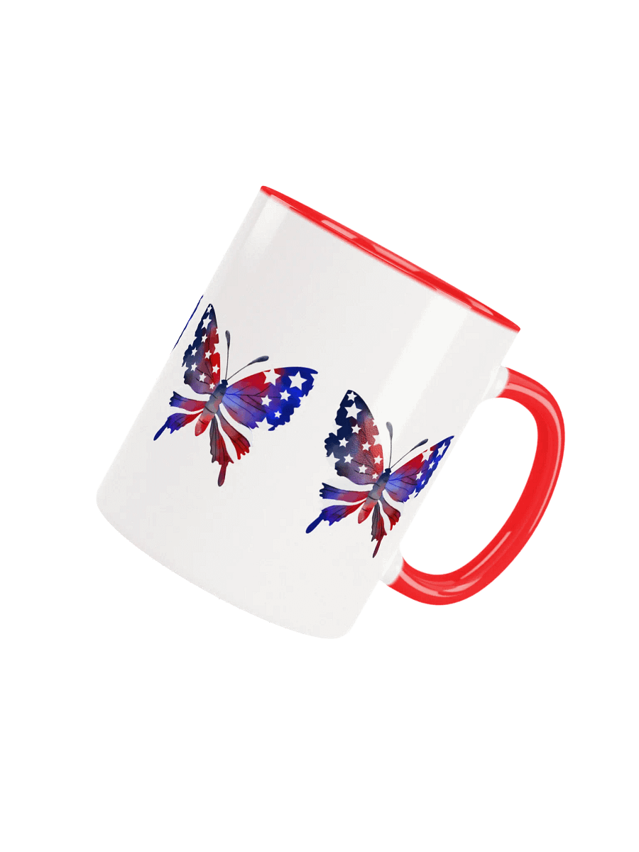 Patriotic Butterfly Ceramic Mug product image (7)