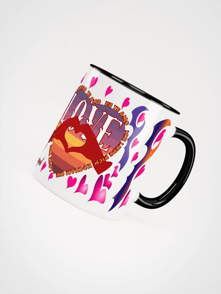 Happy Valentine's Day Mug - Celebrate Love in 8 Languages - Unique Gift Idea Multilingual Love Ceramic Mug product image (2)