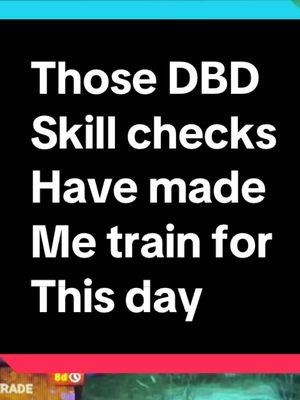 Dead by Daylight skill checks have been training for this day. #dbdtiktok #dbdskillcheck #pov #tiktok