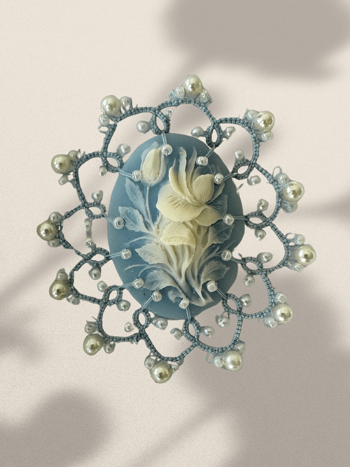 Lace Brooch Cameo Hand-tatted by Mary Ann product image (2)