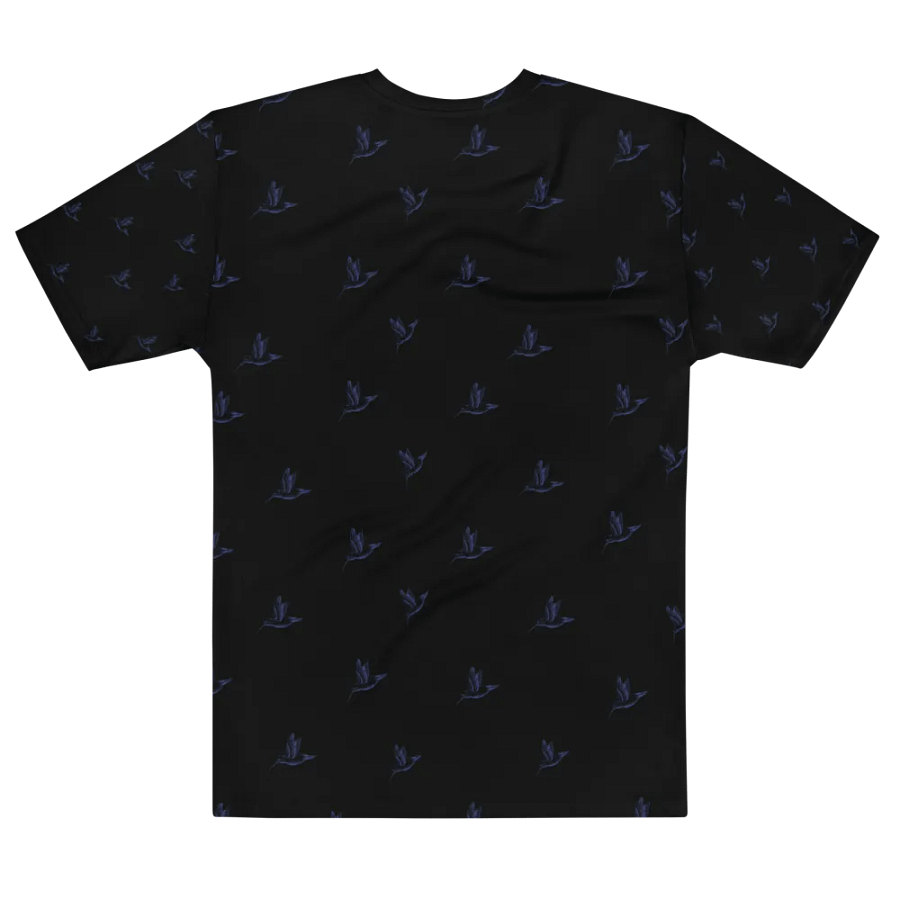 humming birds on black t shirt product image (5)
