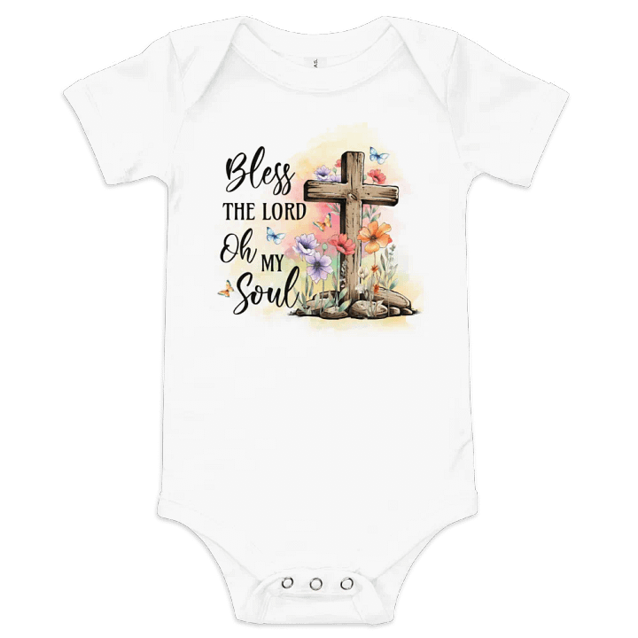 Divine Serenity: 'Bless the Lord' Baby Onesie product image (2)