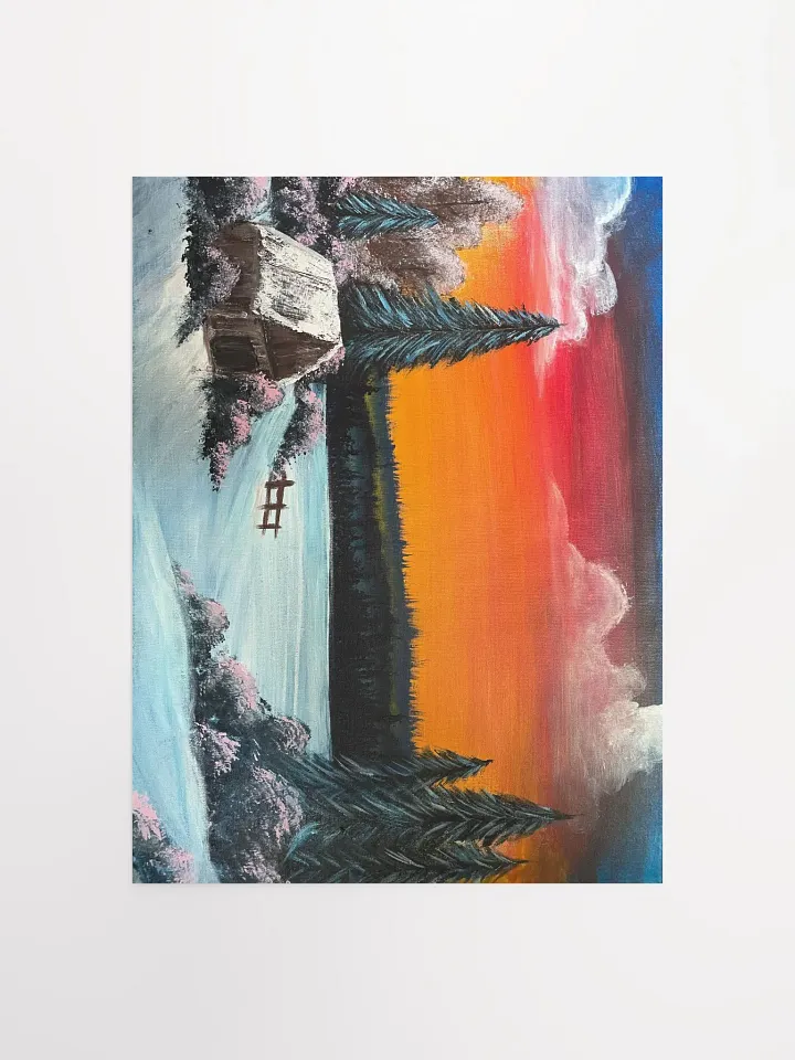 Snowy Shack Print product image (2)