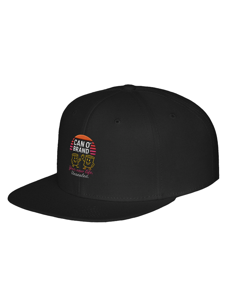🧢 CAN O’ Brand Sunset Snapback – “Your New Life, Unsealed.” product image (2)