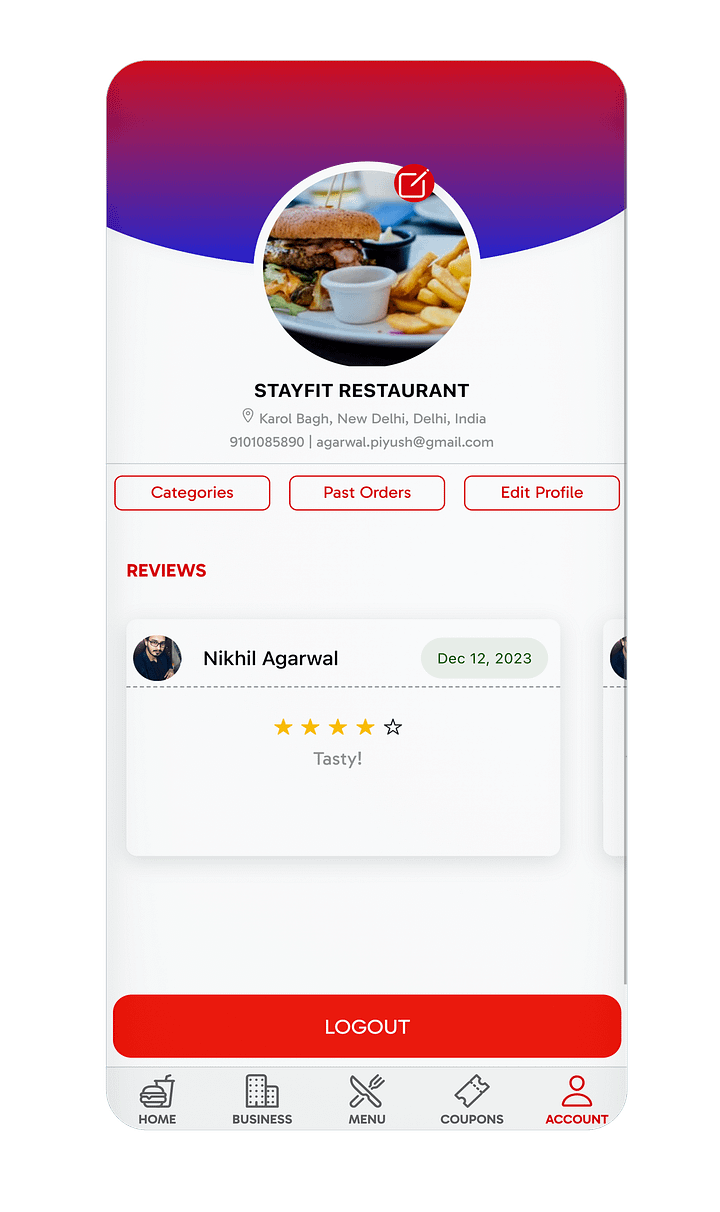 Ionic 8+ Restaurant Food Delivery App UI Template product image (2)