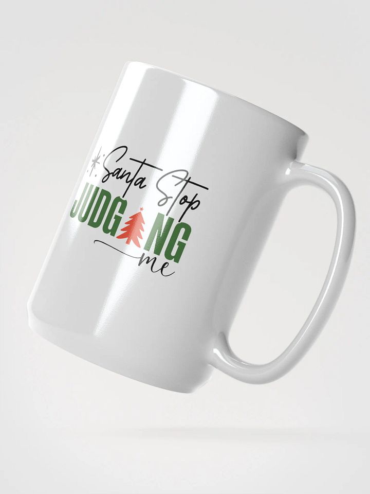 Festive Judging White Glossy Mug product image (2)