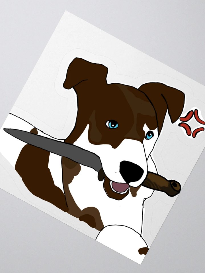 Fierce Pup Kiss-Cut Stickers product image (4)