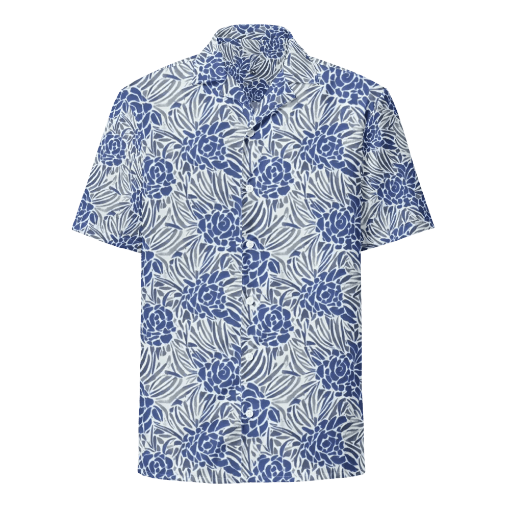 Blue Roses Hawaiian Shirt product image (1)