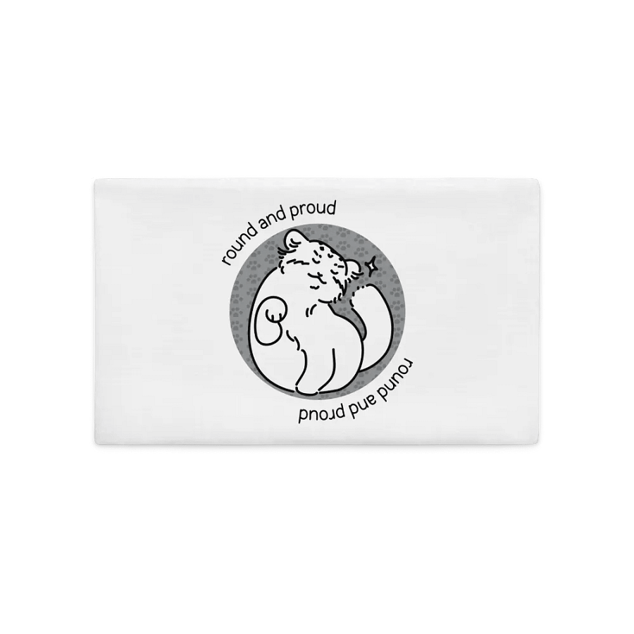 Round and Proud Manul Unlabeled Version - Pillow Case product image (2)