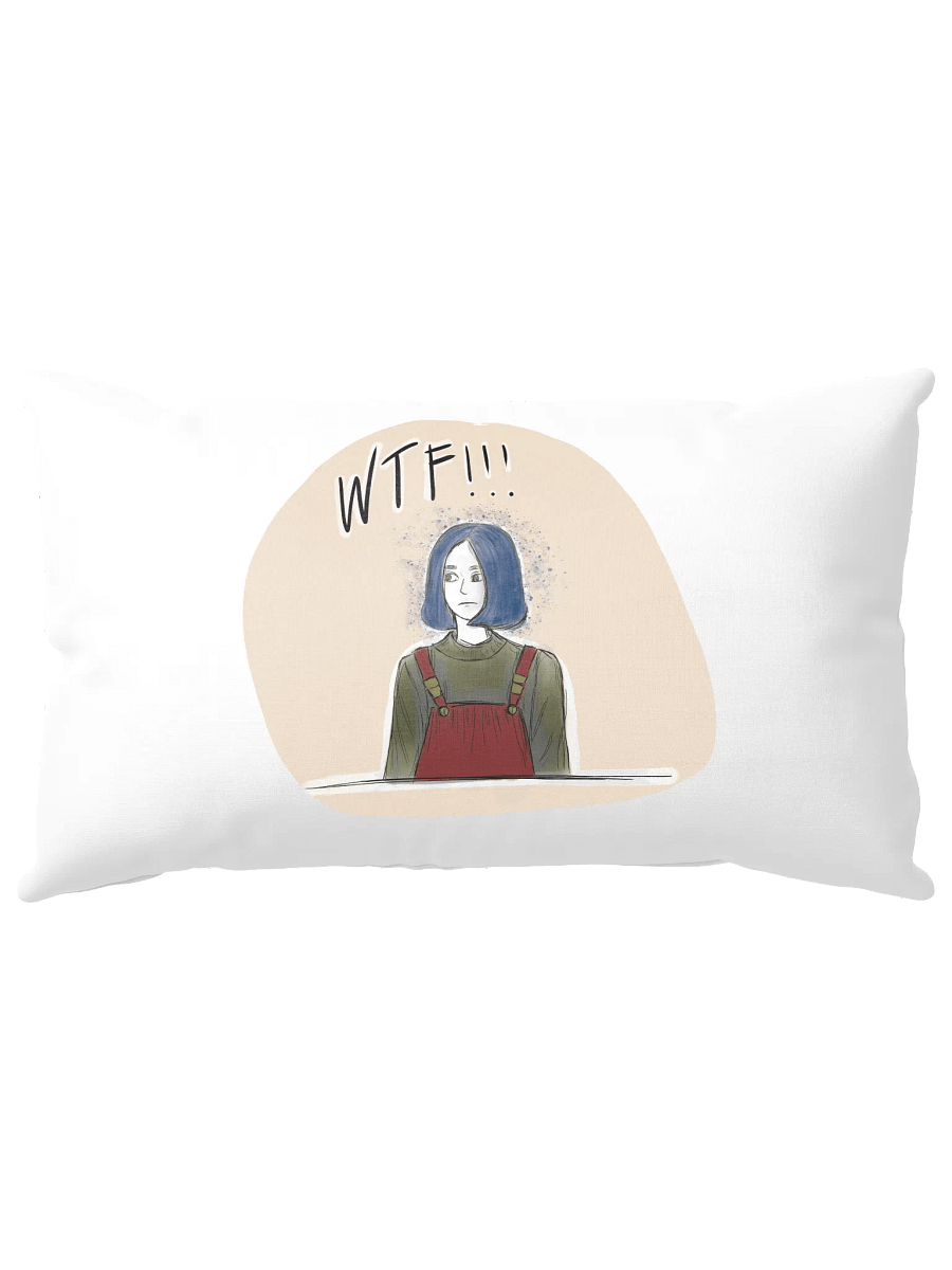 Surprised Blue Hair All-Over Print Pillow product image (5)