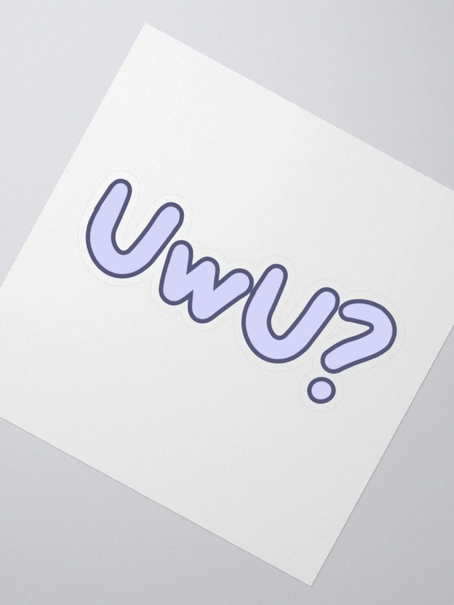 UwU? Sticker, Blue product image (4)