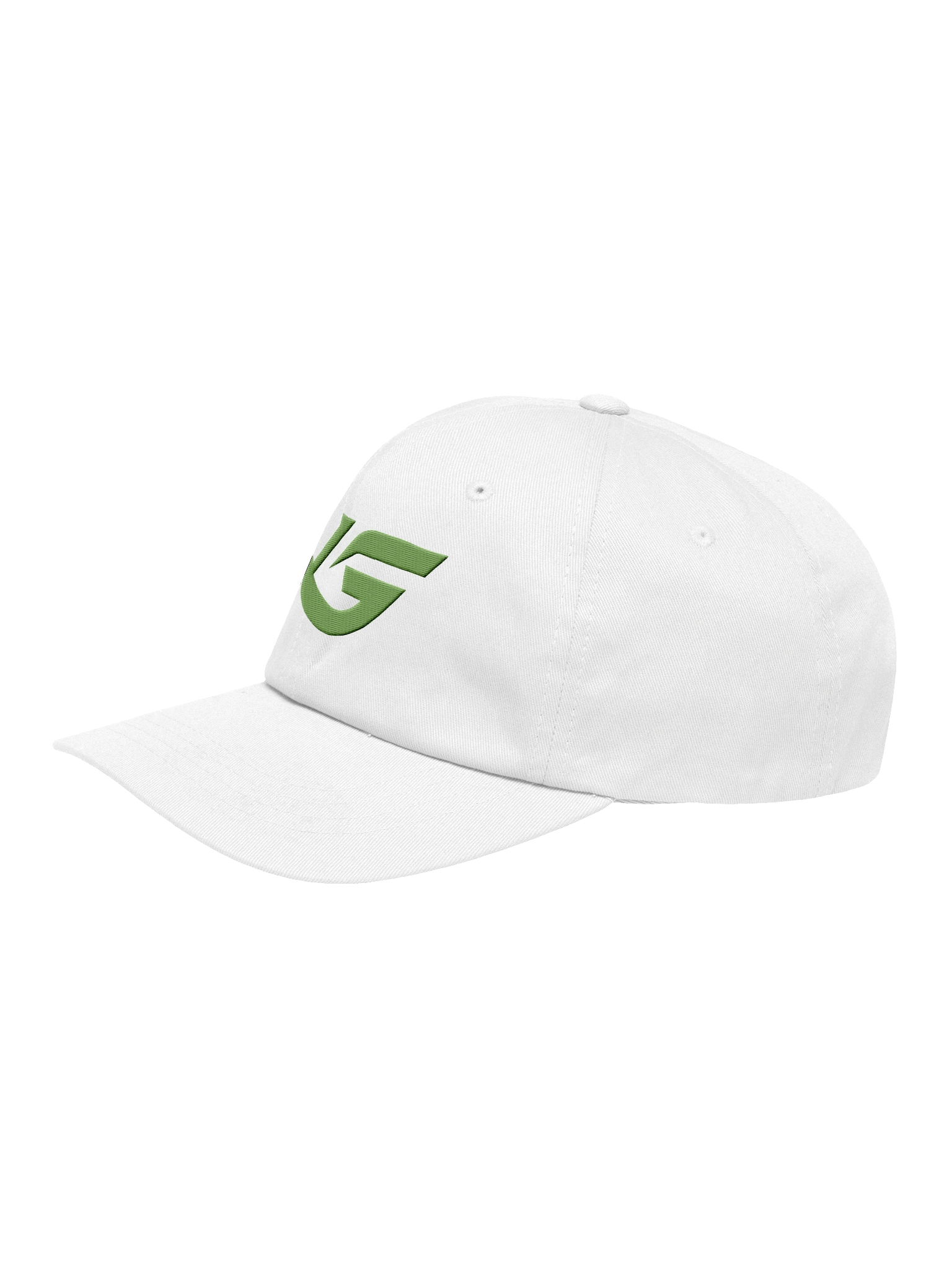 Luminon Embroidered Dad Hat - White/Green product image (3)