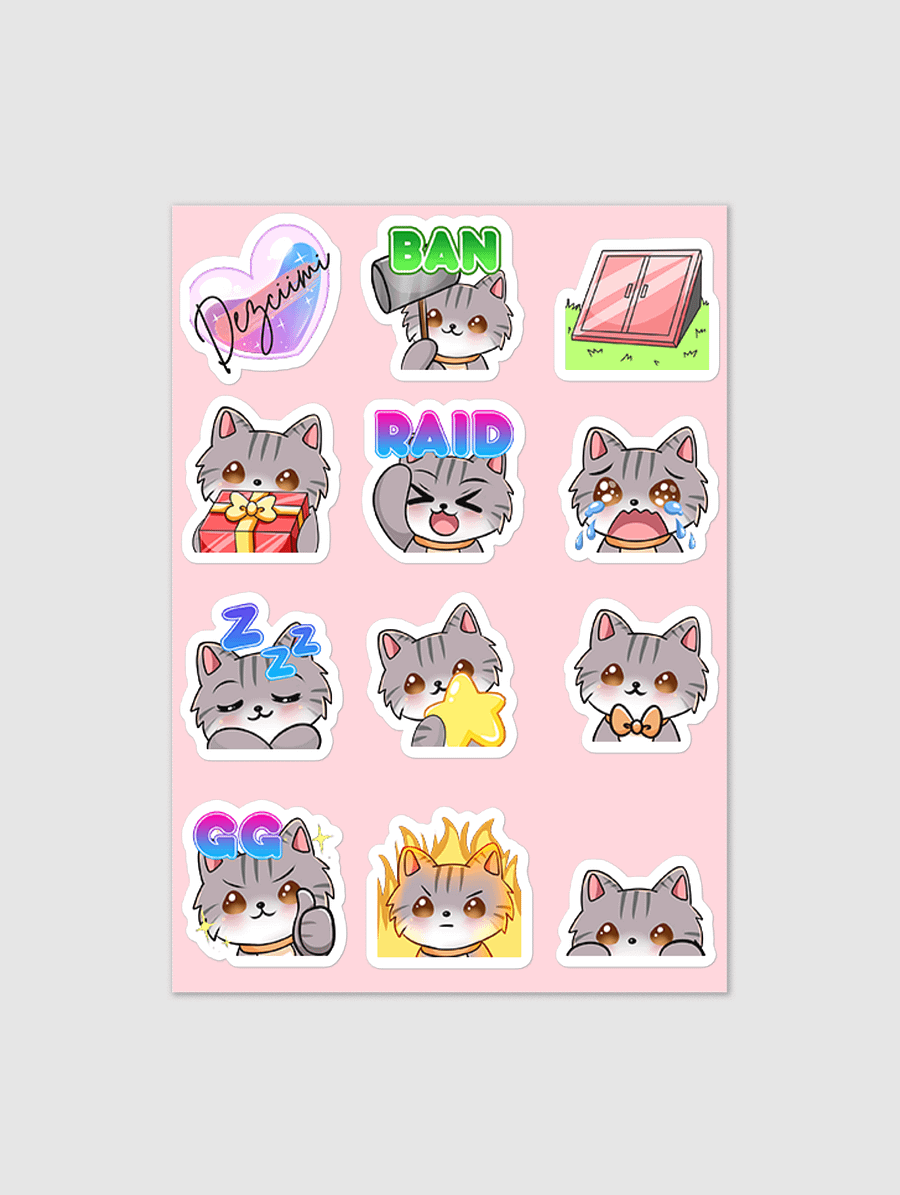 Dezciimi Emotes Sticker sheet product image (1)