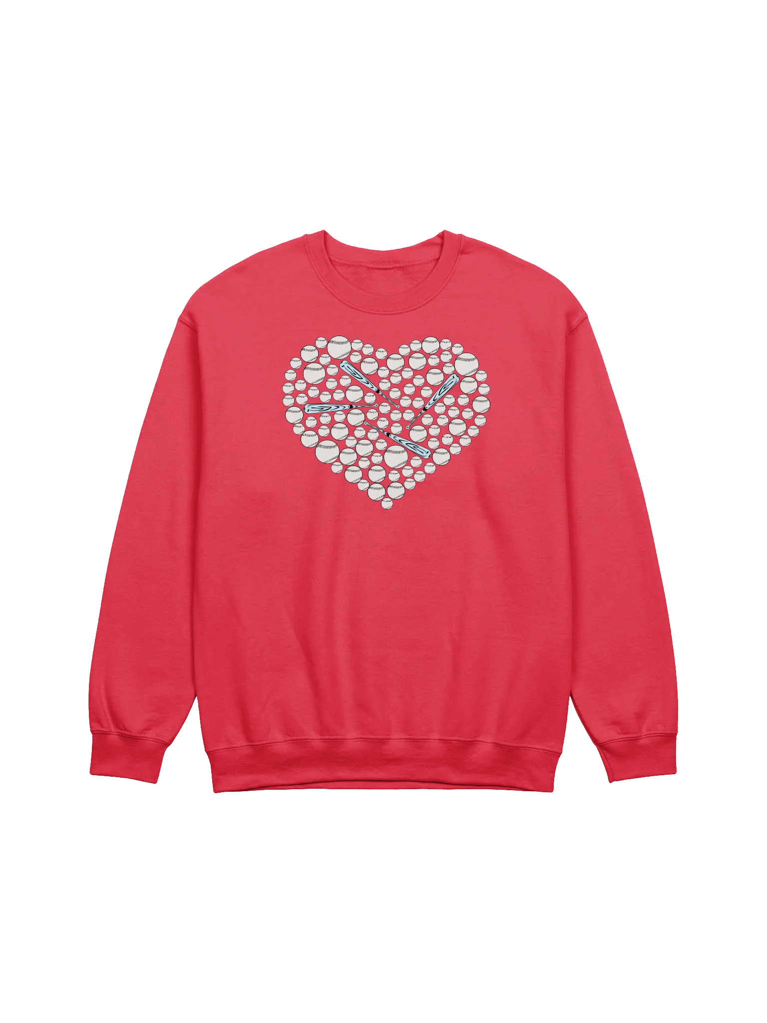 Pure Heart Baseball Love Crewneck Sweatshirt product image (1)