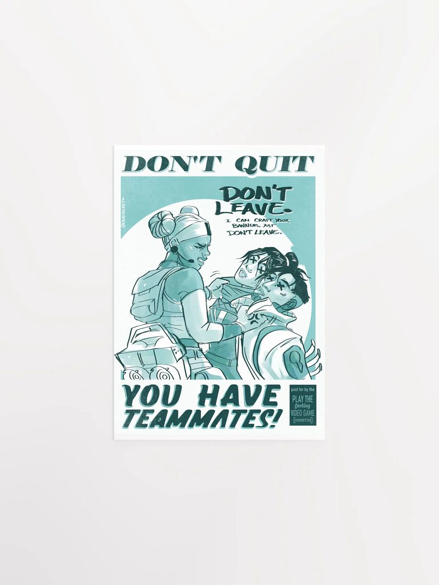 Print: DON'T LEAVE! product image (1)