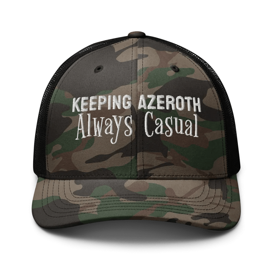 Keeping Azeroth Casual Camo Trucker Hat product image (1)